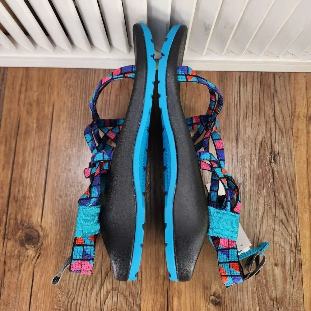 Chaco ZX/1 Ecotread Kids Sz 5 M Break Teal Hiking Beach Strappy Sandals J180264